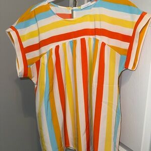 Emily Wonder Colorful Striped Women's Blouse